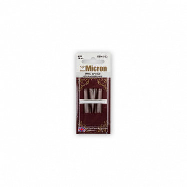 Иглы Micron для шитья ручные для вышивания (уп.16 шт) 47-502КSМ купить в Ростове-на-Дону