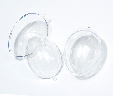 Яйцо пластиковое прозрачное половинками арт.КК.BE112 D-11 см уп.2шт купить {в городе}